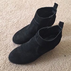 Black Leather ankle boots