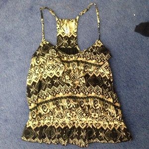 Black and cream tank