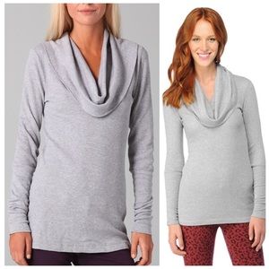 Splendid ✨Cowl Neck Thermal Top Off Shoulder M S