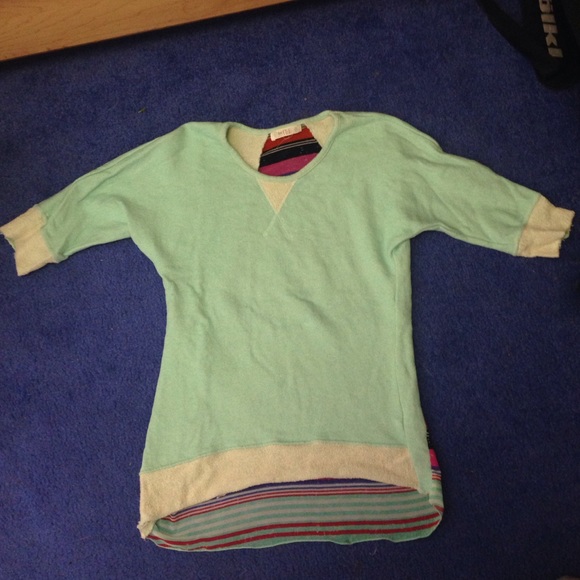 Teal too with striped back