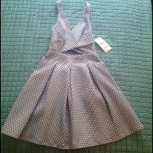 Zara Trafaluc backless heart pattern dress