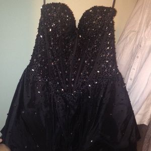 Black tutu style formal dress