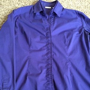 Purple button down dress shirt