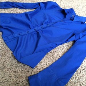 Blue button down dress shirt