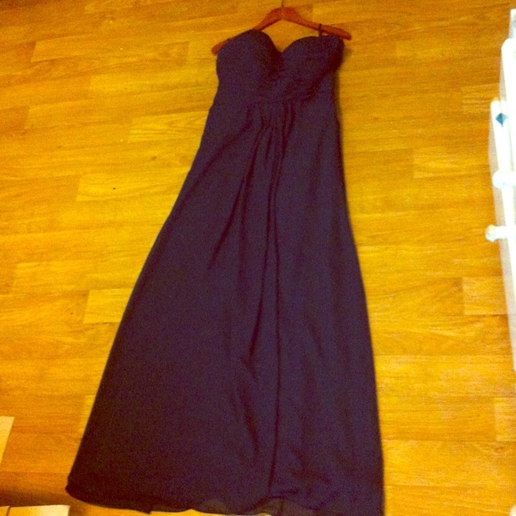 Navy bridesmaid gown