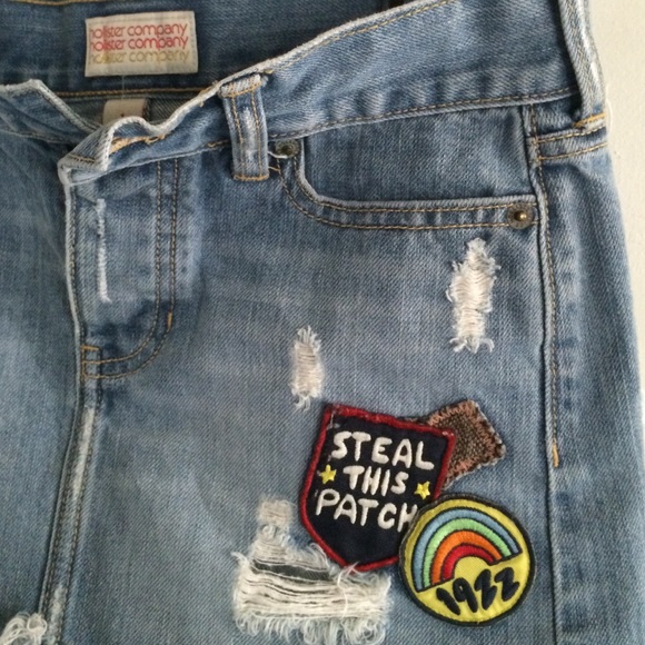 Hollister Patch Mini Denim Skirt