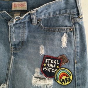 Hollister Patch Mini Denim Skirt