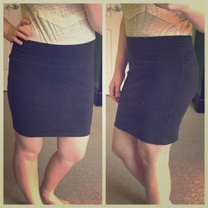 Dark Gray Pincil Skirt