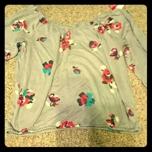 Floral American Eagle top