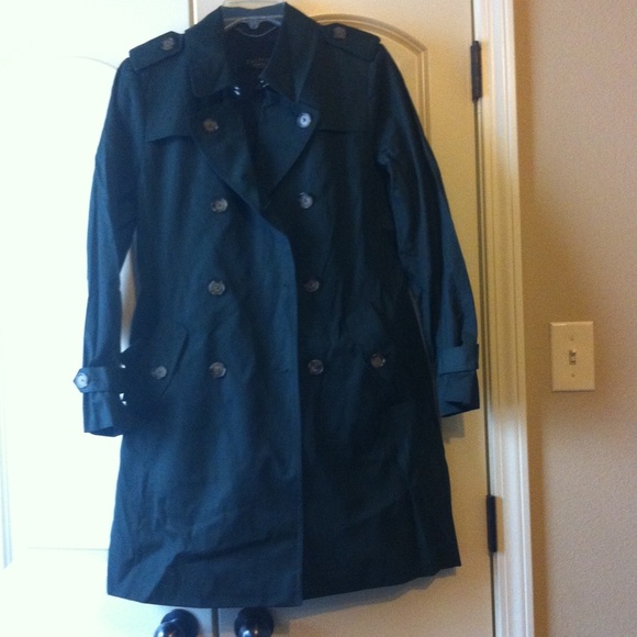 Hunter Green Talbots Trench Coat