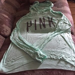 Soft flowy thin shirt mint color