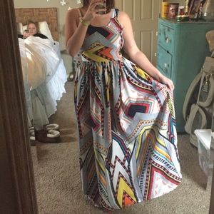 Multi color long sundress