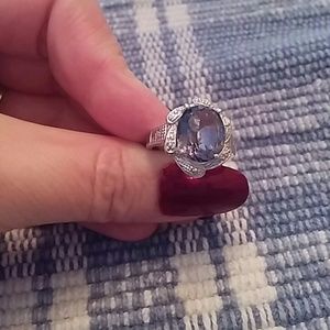 100% Solid 925 Sterling Silver & Platinum 4ct