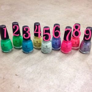 China Glaze nail polish bundle!
