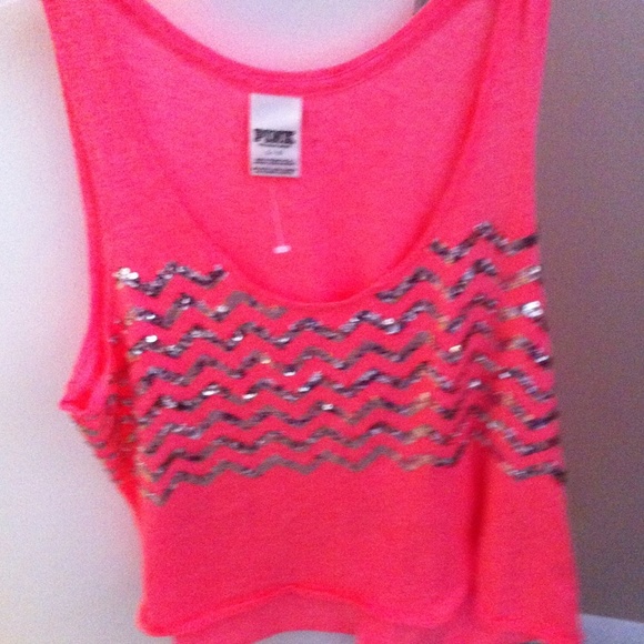 Never worn hot pink Victoria's Secret tank top!!