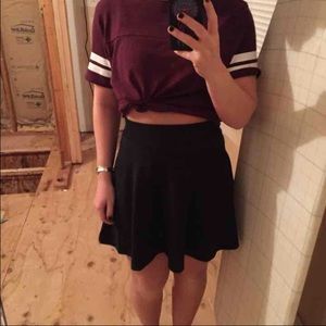 Black skater skirt