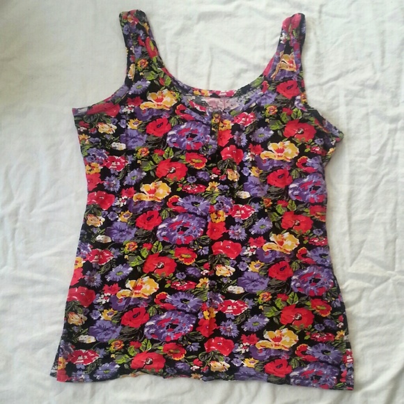 Floral print tank top