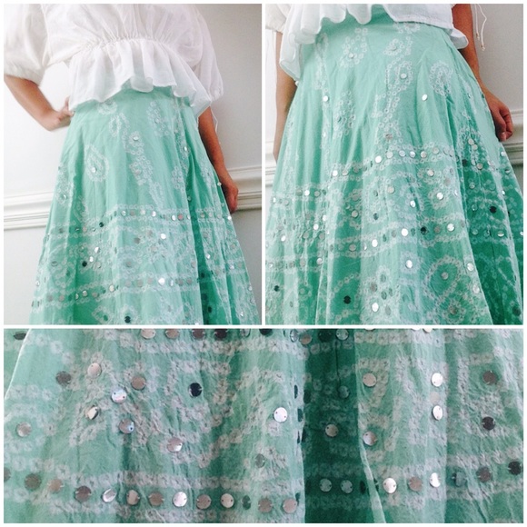 Vintage Indian Skirt // handmade Tie Dye // OS - Picture 2 of 4