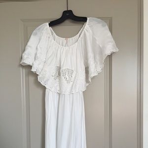 FREE PEOPLE white off the shoulder dress!