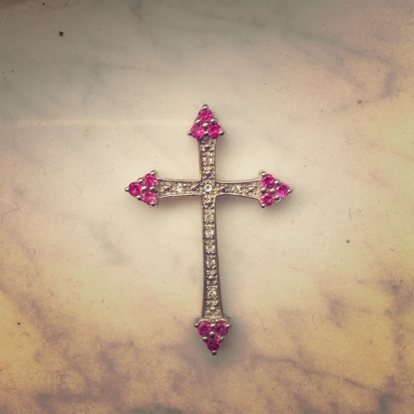 Sterling silver cross for necklace