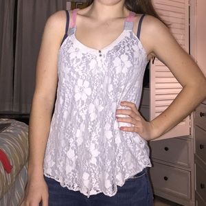 Lace tank top