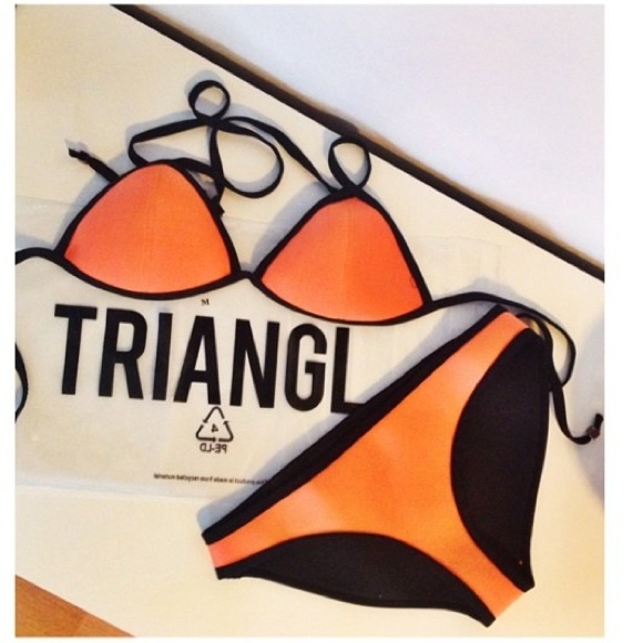Triangl Bathing Suit Orange replica