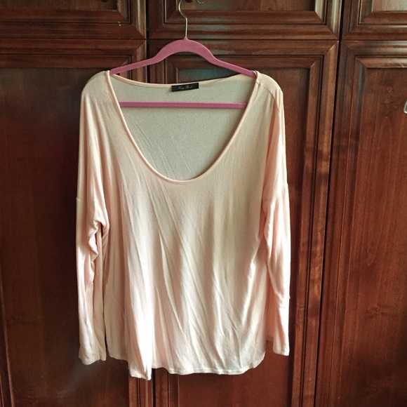 Brandy Melville light pink long sleeve