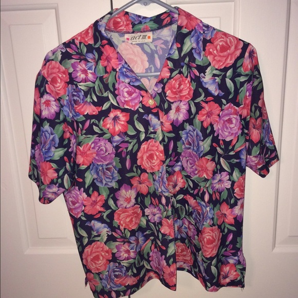 Floral button up shirt - Picture 1 of 1