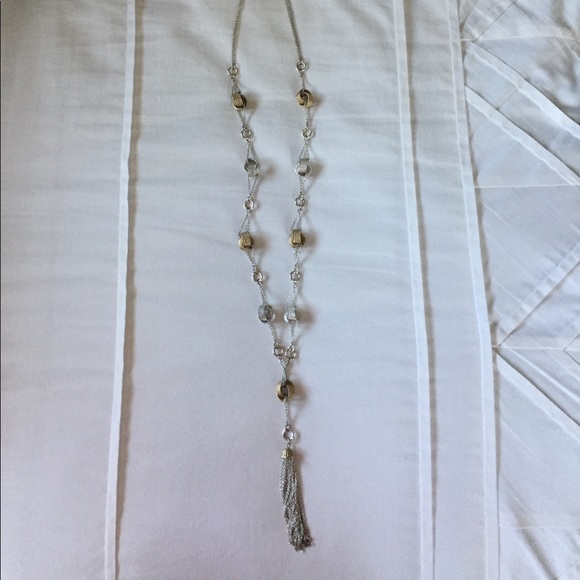 Mixed metal tassel necklace - Picture 1 of 4