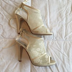 White lace heels!