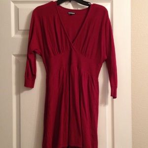 Red Express sweater dress