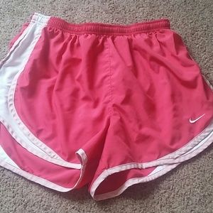 Hot pink nike workout shorts