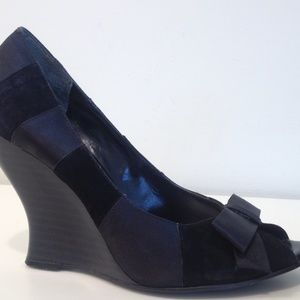 BCBG Black wedge heels in size 7