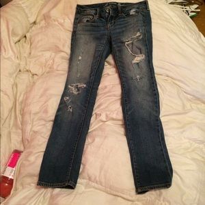 American Egale skinny jeans.