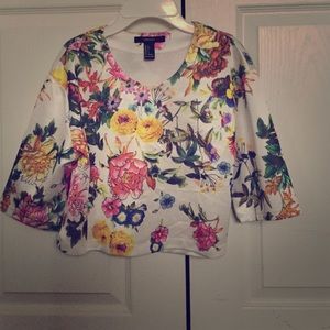 Floral crop top
