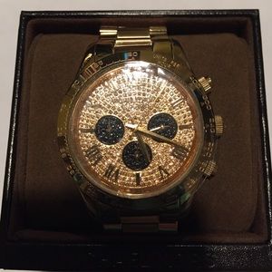Michael Kors MK5830 Glitz Gold tone Chrystal Dial