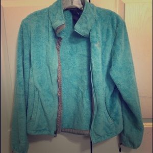 Aqua north face jacket