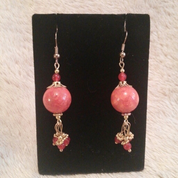 Earth Stone Pierced Earrings