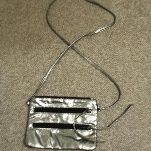 Material Girl Silver Shoulder Purse