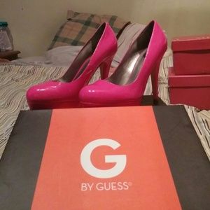 Guess hot pink heels