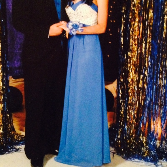 Royal blue prom dress