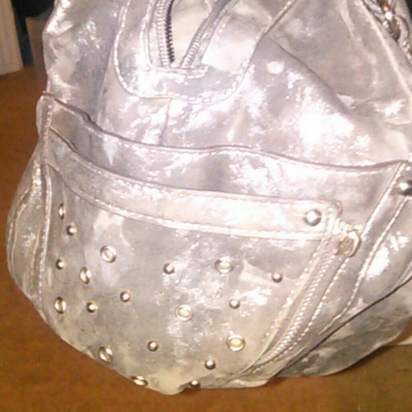 *Henna Dr Rossi purse silver/metallic LG like new - Picture 4 of 4