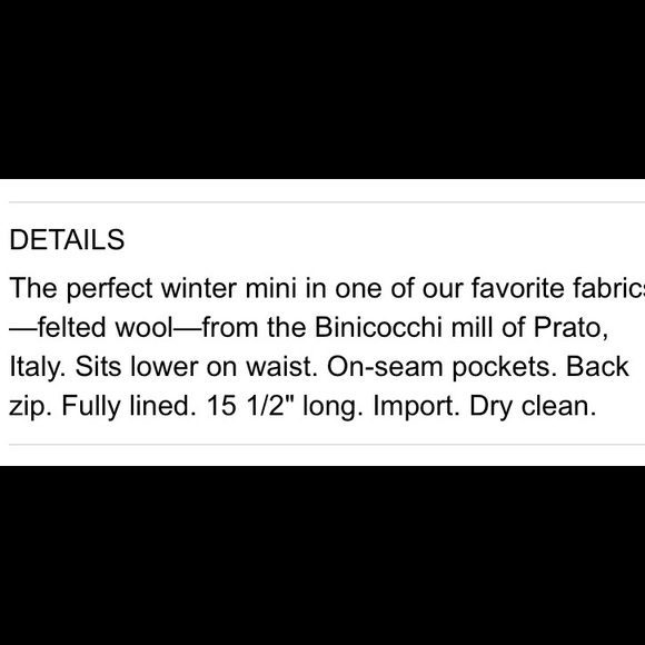 **sold** J Crew Felted Wool Bistro Mini in Grey - Picture 3 of 3