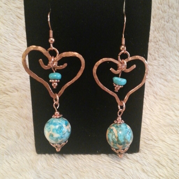 Copper & Rainstone Earrings