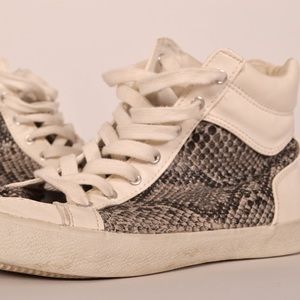 Faux Snake Skin High Tops