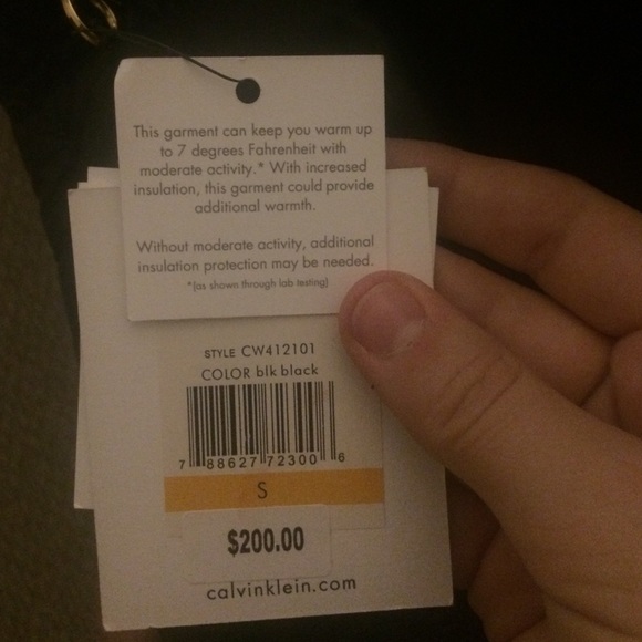 Brand new small black Calvin Klein down coat - Picture 3 of 4