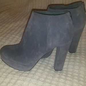 Michael Kors gray suede booties 8.5