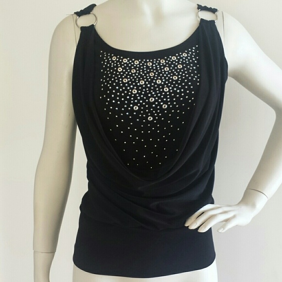 WILL UNLIST 6/8/25 Draped front, embellished top - Picture 1 of 3