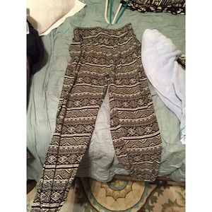 New Look Plus Size Tribal Print Harlem Pants