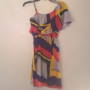 One shoulder dress